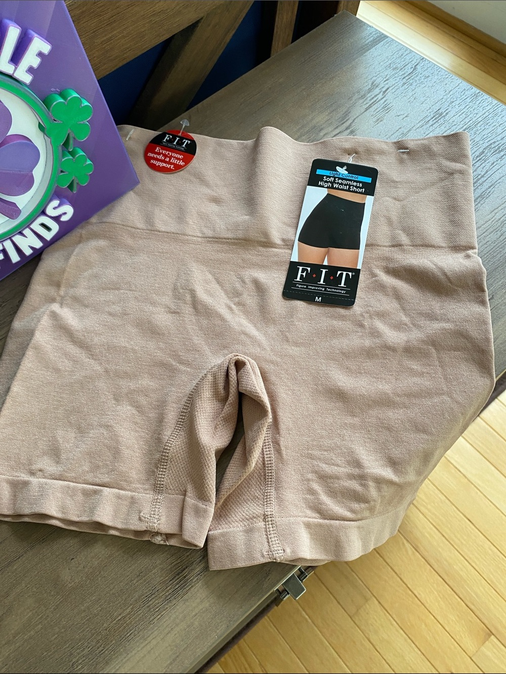 F.I.T. High Waist Seamless Shaping Shorts in Nude